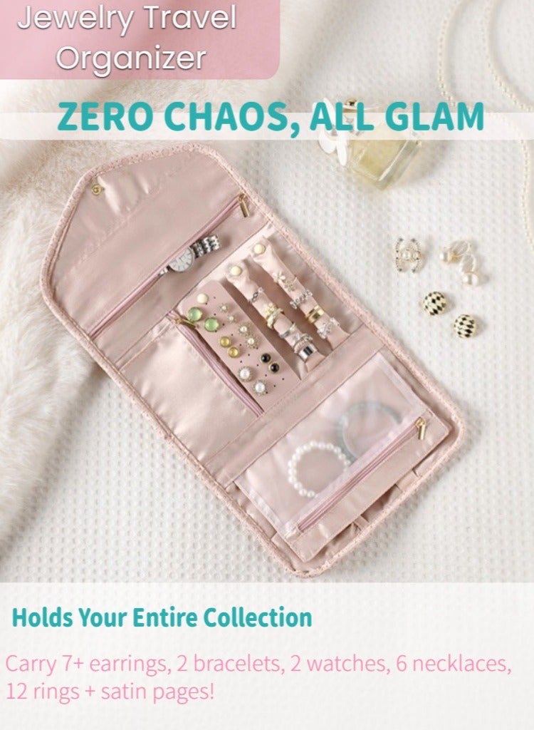 العنوان: ✨حافظة مجوهرات سفر – أنيقة فائقة التنظيم! - Image 1