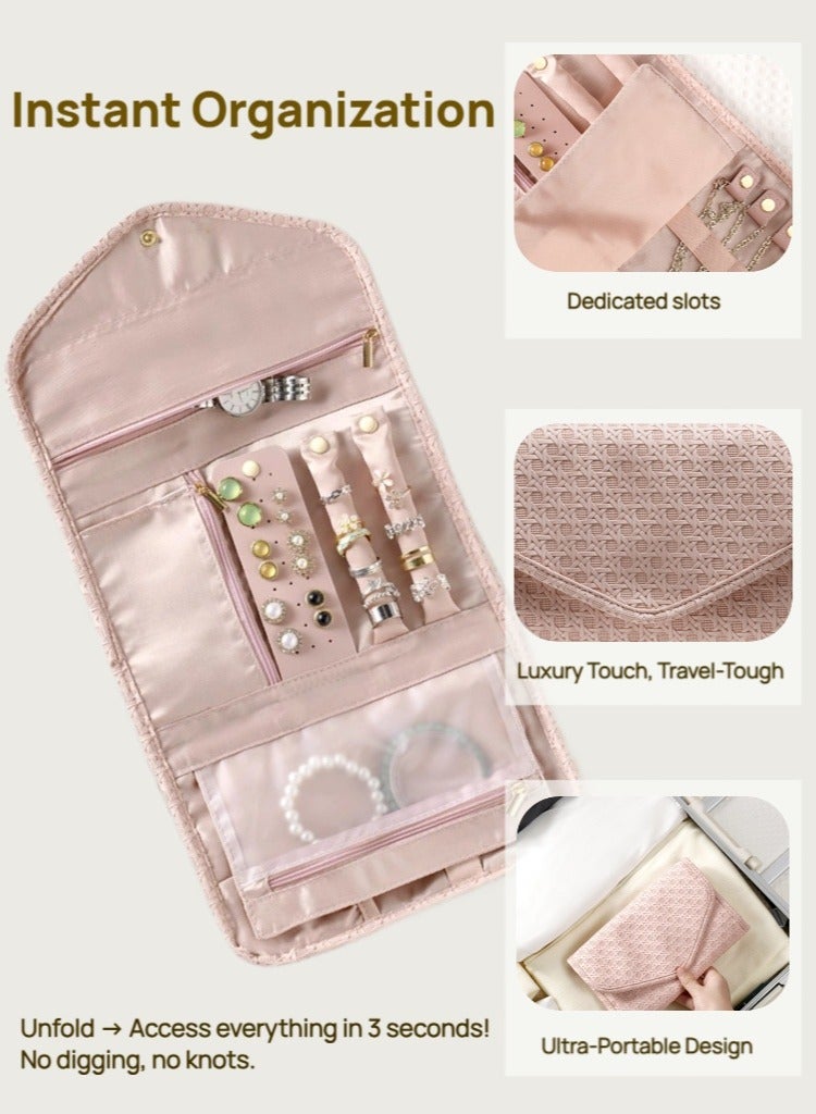 العنوان: ✨حافظة مجوهرات سفر – أنيقة فائقة التنظيم! - Image 4