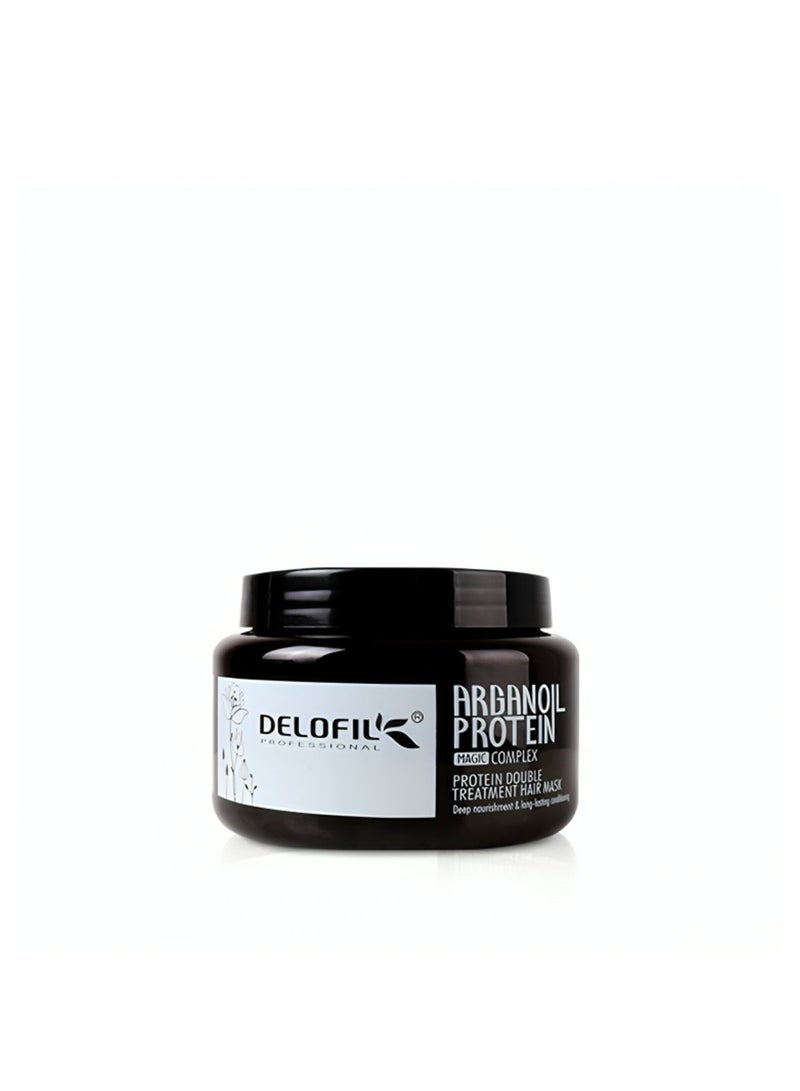DELOFIL Argan Oil Protein Hair Mask – Deep Repair & Hydrating Treatment for Damaged, Dry, and Frizzy Hair. - Image 1