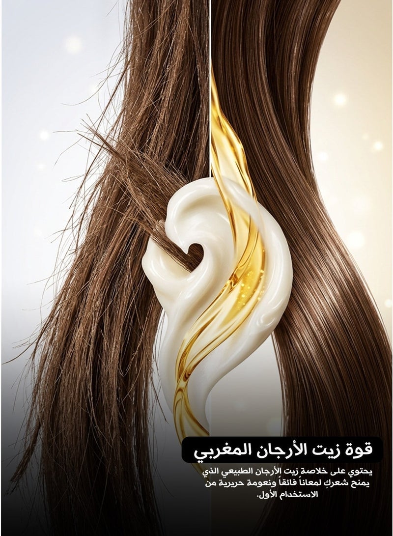 DELOFIL Argan Oil Protein Hair Mask – Deep Repair & Hydrating Treatment for Damaged, Dry, and Frizzy Hair. - Image 5