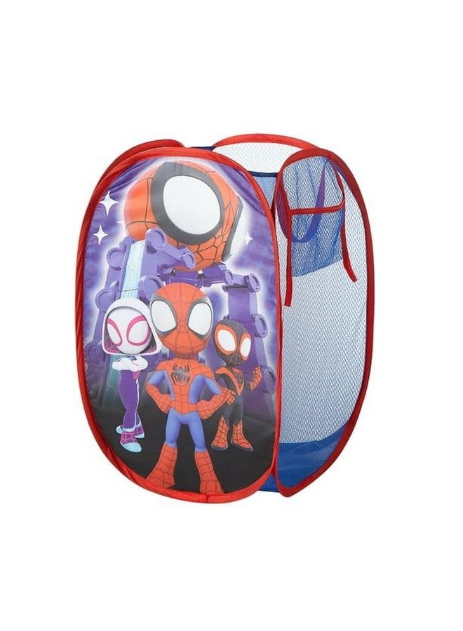 Idea Nuova Marvel Spidey and His Amazing Friends 4 Piece Room Solution Storage Set,Toy Organizer, Collapsible Bins & Hamper for Kids Bedroom or Playroom - Image 3