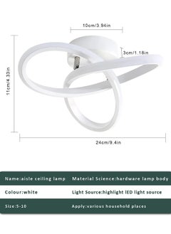 Goeco Modern LED Ceiling Light Ceiling Lamp   Flower-Shaped for Bedroom Kitchen Living Room  - Image 2