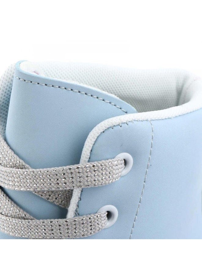 XUDREZ Roller Skates for Women Girls, Skyblue Premium Frosted Material Classic Double-Row High-top Roller Skates, Women US: 9 - Image 4