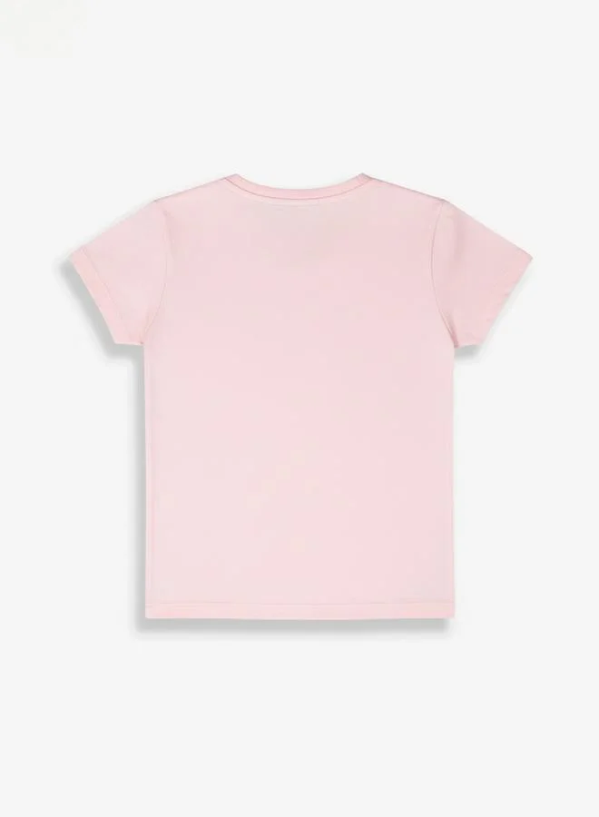 Looney Tunes Graphic Print Round Neck Fashion T-shirt