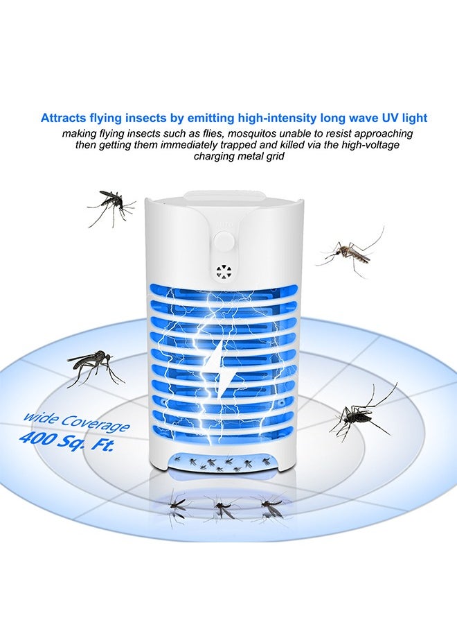 Mosquito Repellent, Electronic Bug Zapper Plug in with UV LED Light, Powerful Electric Mosquito Fly Zapper, Insect Trap Lamp for Indoor