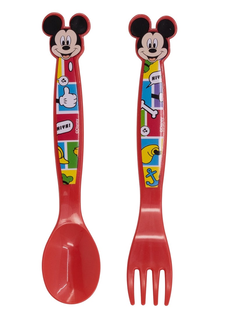 STOR 2 PCS PP CUTLERY SET MICKEY MOUSE BETTER TOGETHER - Image 1