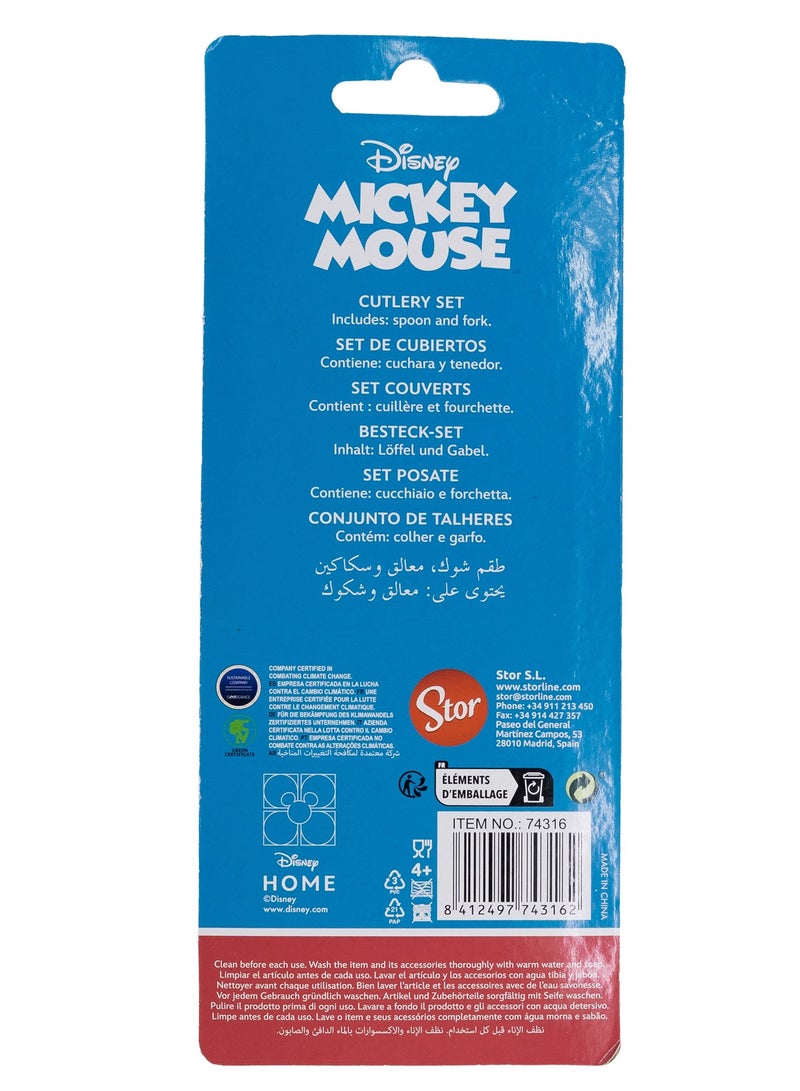 STOR 2 PCS PP CUTLERY SET MICKEY MOUSE BETTER TOGETHER - Image 3