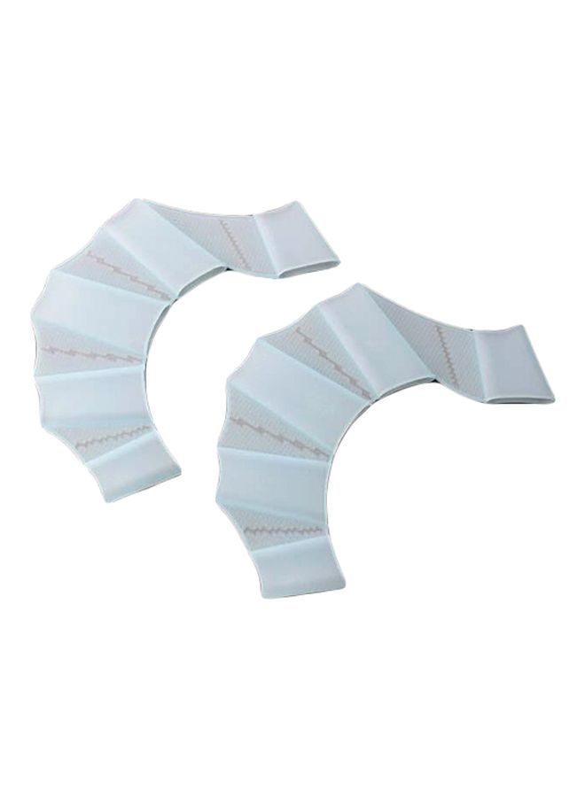 NIBEMINENT Pair Of Silicone Swimming Finger Webbed Gloves 9.7x6.3x1.4cm - Image 1