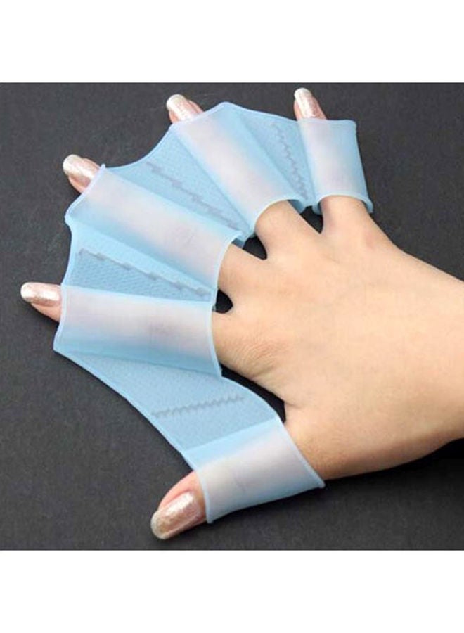 NIBEMINENT Pair Of Silicone Swimming Finger Webbed Gloves 9.7x6.3x1.4cm - Image 5