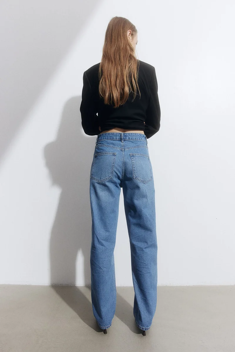 H&M Chain-Detail Tapered Jeans
