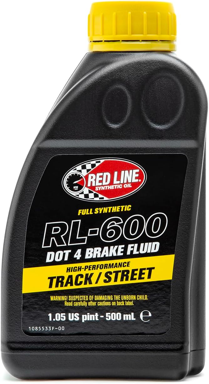 Red Line RL-600 Full Synthetic DOT 4 Brake Fluid - 473 mL - Image 1