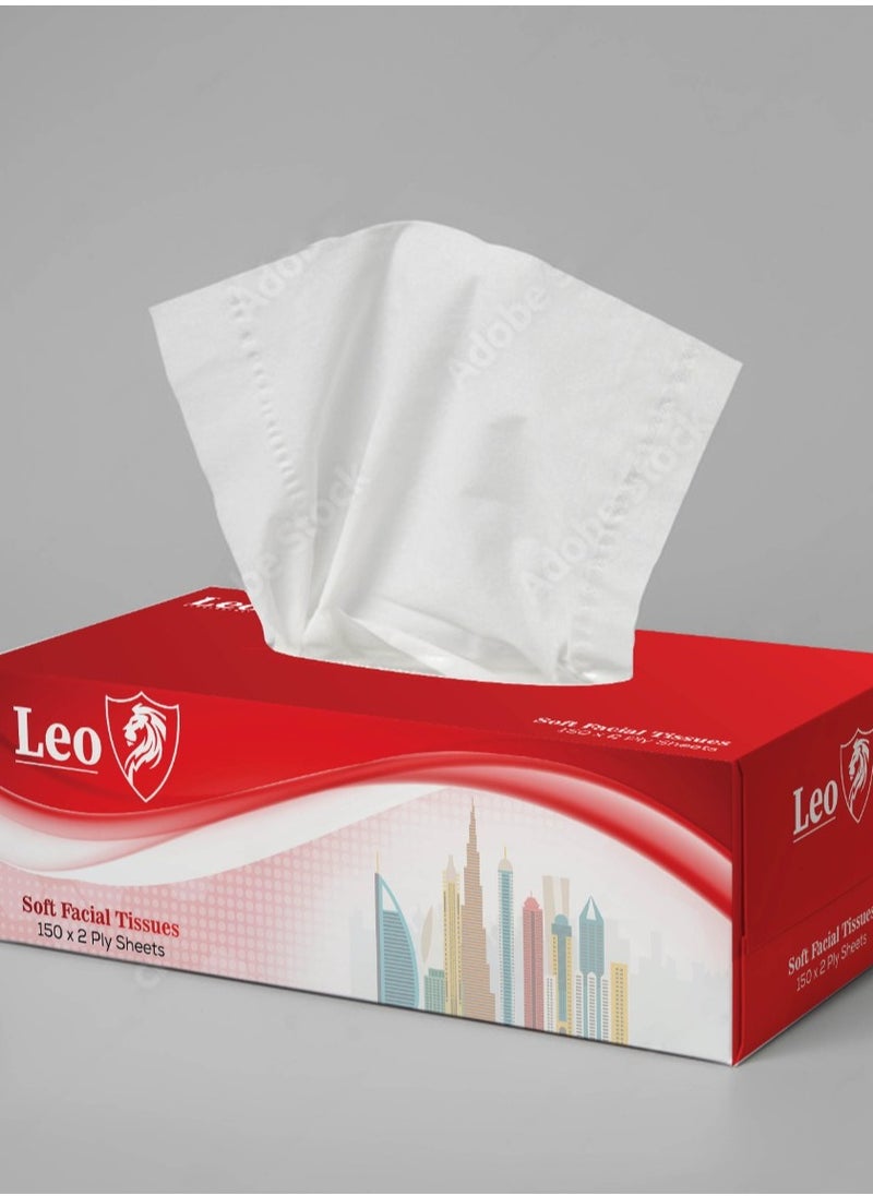 LEO LEO Facial Tissue 5 Boxes 150*2ply Sheet (Special Offer)  - Image 2