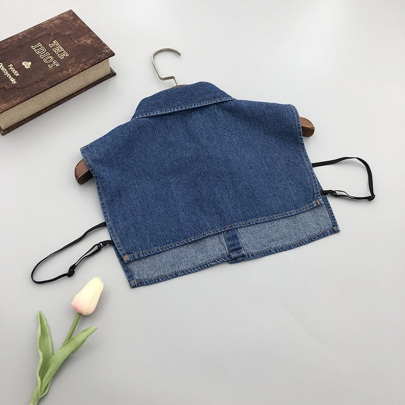 South Korea Denim Shirt Fake Collar Decorative Sweater Collar Pointed Collar Fake Collar For Men And Women Guangzhou - Image 4