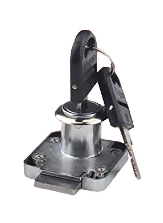 Generic Drawer Lock Silver/Black  - Image 1