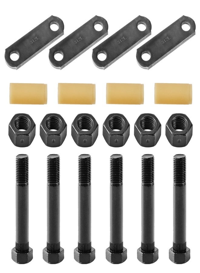 Lonffery Trailer Axle Shackle Kit, 3500-7200 lbs Tandem Axle Trailer Kit for Double Eye Spring - Image 1