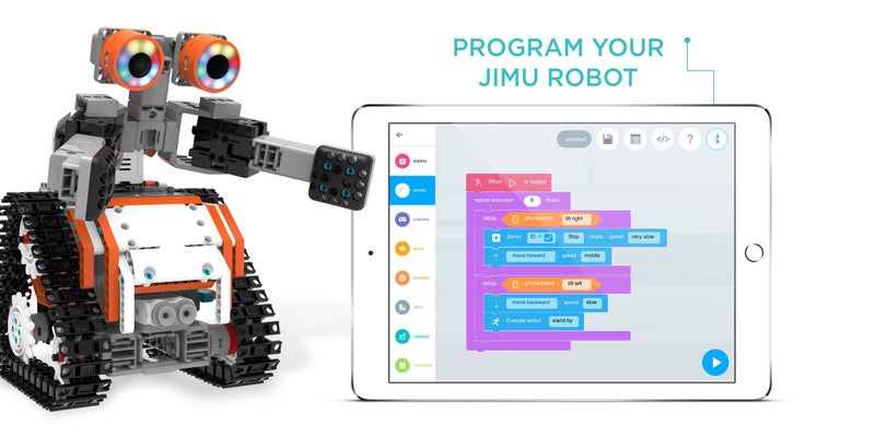 UBTECH JIMU Robot Astrobot Series: Cosmos Kit/App-Enabled Building and Coding STEM Learning Kit (387 Parts and Connectors), Orange - Image 5