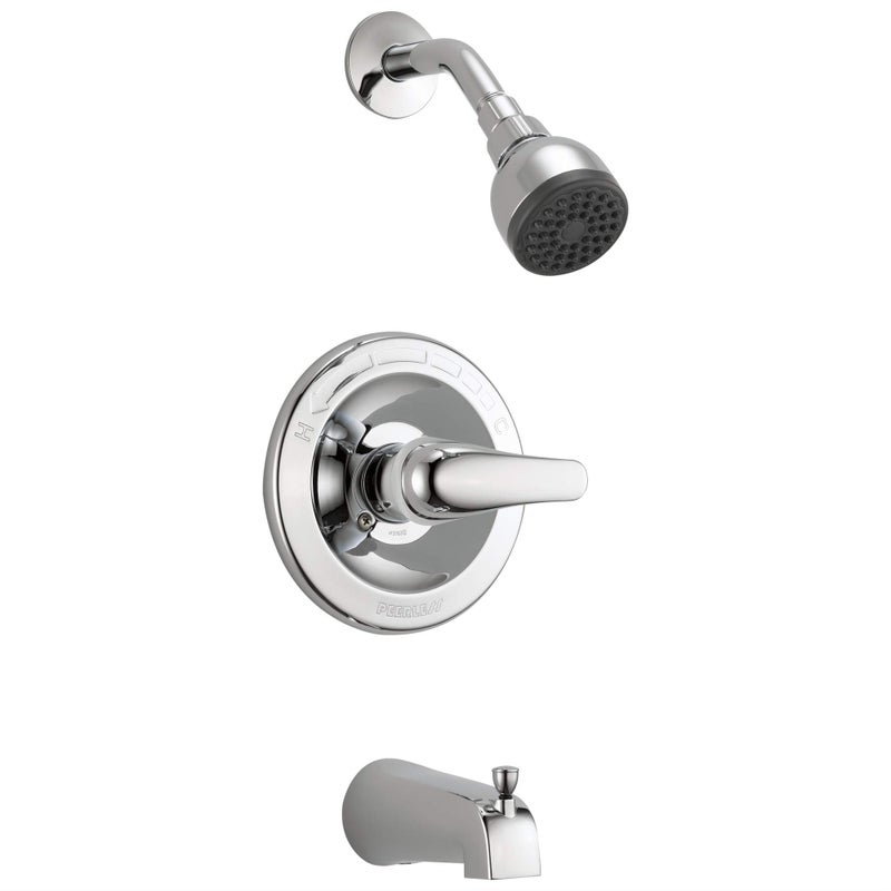 Peerless Classic Single-Function Tub and Shower Trim Kit with Single-Spray Shower Head, Aluminum, Chrome PTT188753 (Valve Not Included) - Image 5