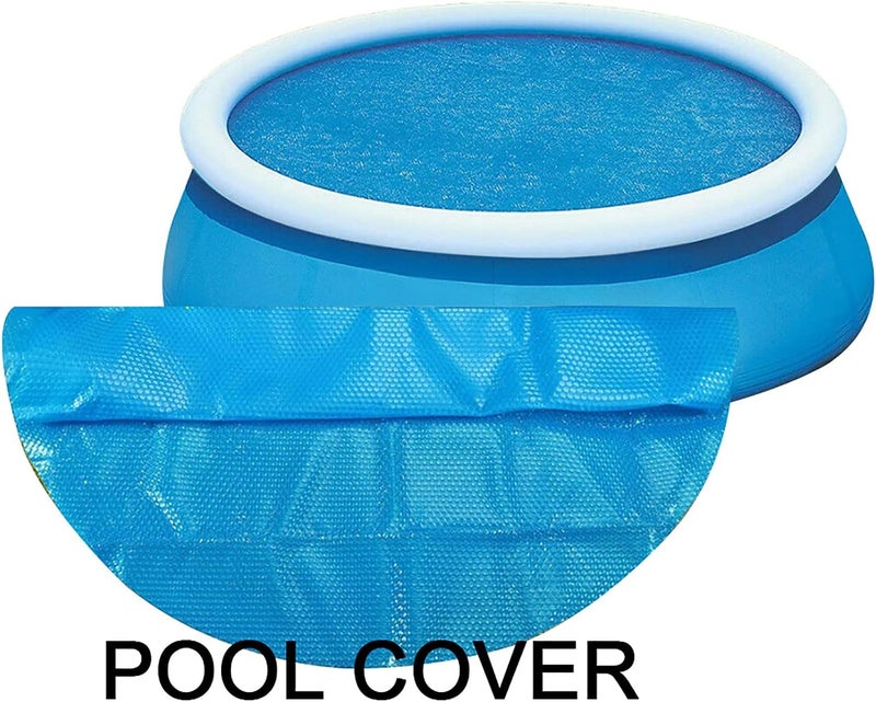 comfrt Round Solar Pool Cover, 4 5 6 8ft Round Diameter Easy Set Pool Cover Above Ground Pool Heater Round Solar Cover for Swimming Pool Keeps Out Leaves Debris Dirt Insects Quick Set (5 ft) - Image 2