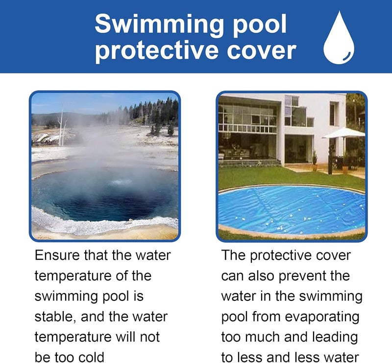 comfrt Round Solar Pool Cover, 4 5 6 8ft Round Diameter Easy Set Pool Cover Above Ground Pool Heater Round Solar Cover for Swimming Pool Keeps Out Leaves Debris Dirt Insects Quick Set (5 ft) - Image 4