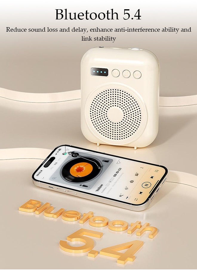 DUNISO Voice Amplifier, Portable Rechargeable System Speaker, Bluetooth Personal Voice Amplifier, Teacher Speaker, Equipped With Led Display, Suitable For Tour Guides, Teachers, Yoga, Fitness  - Image 5