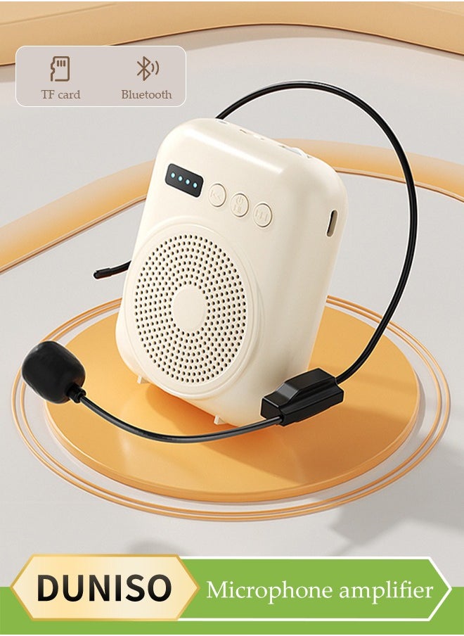 DUNISO Voice Amplifier, Portable Rechargeable System Speaker, Bluetooth Personal Voice Amplifier, Teacher Speaker, Equipped With Led Display, Suitable For Tour Guides, Teachers, Yoga, Fitness  - Image 1