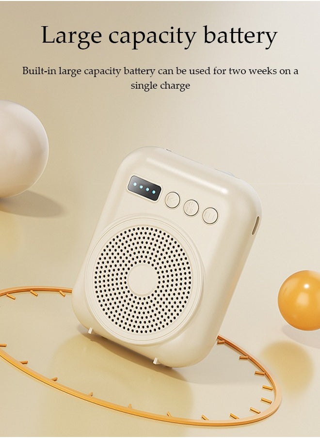 DUNISO Voice Amplifier, Portable Rechargeable System Speaker, Bluetooth Personal Voice Amplifier, Teacher Speaker, Equipped With Led Display, Suitable For Tour Guides, Teachers, Yoga, Fitness  - Image 3