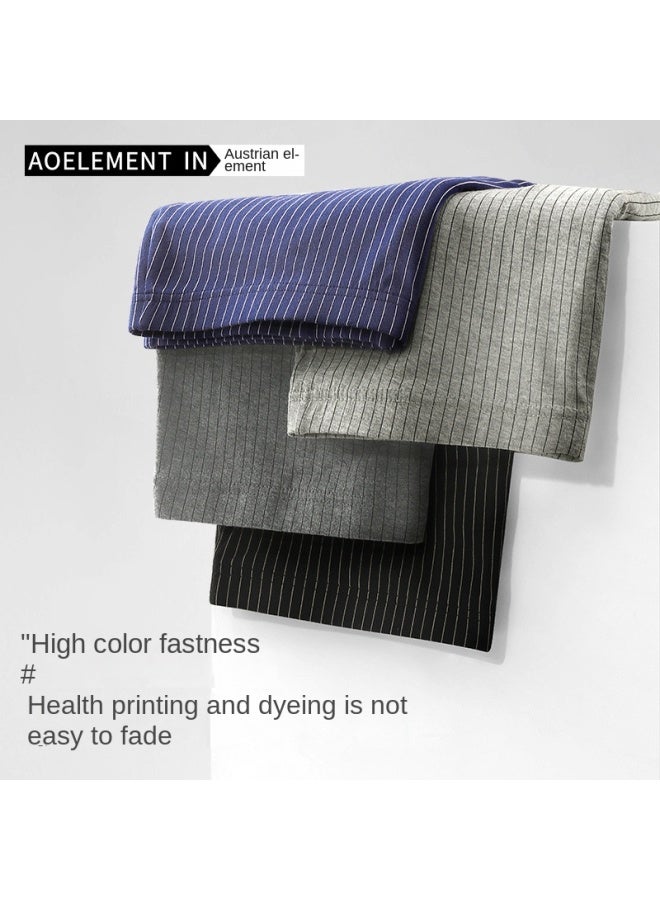 Austrian Element Men's Cotton Underwear Men's Simple Cotton Boxer Shorts Summer Thin Men's Sports Comfortable Breathable Boxer Shorts - Image 3