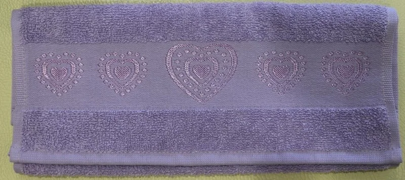 Ender Home Valentine's and Mother's Day Gift Set of 2 Towels with Hearts