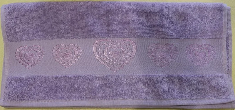 Ender Home Valentine's and Mother's Day Gift Set of 2 Towels with Hearts