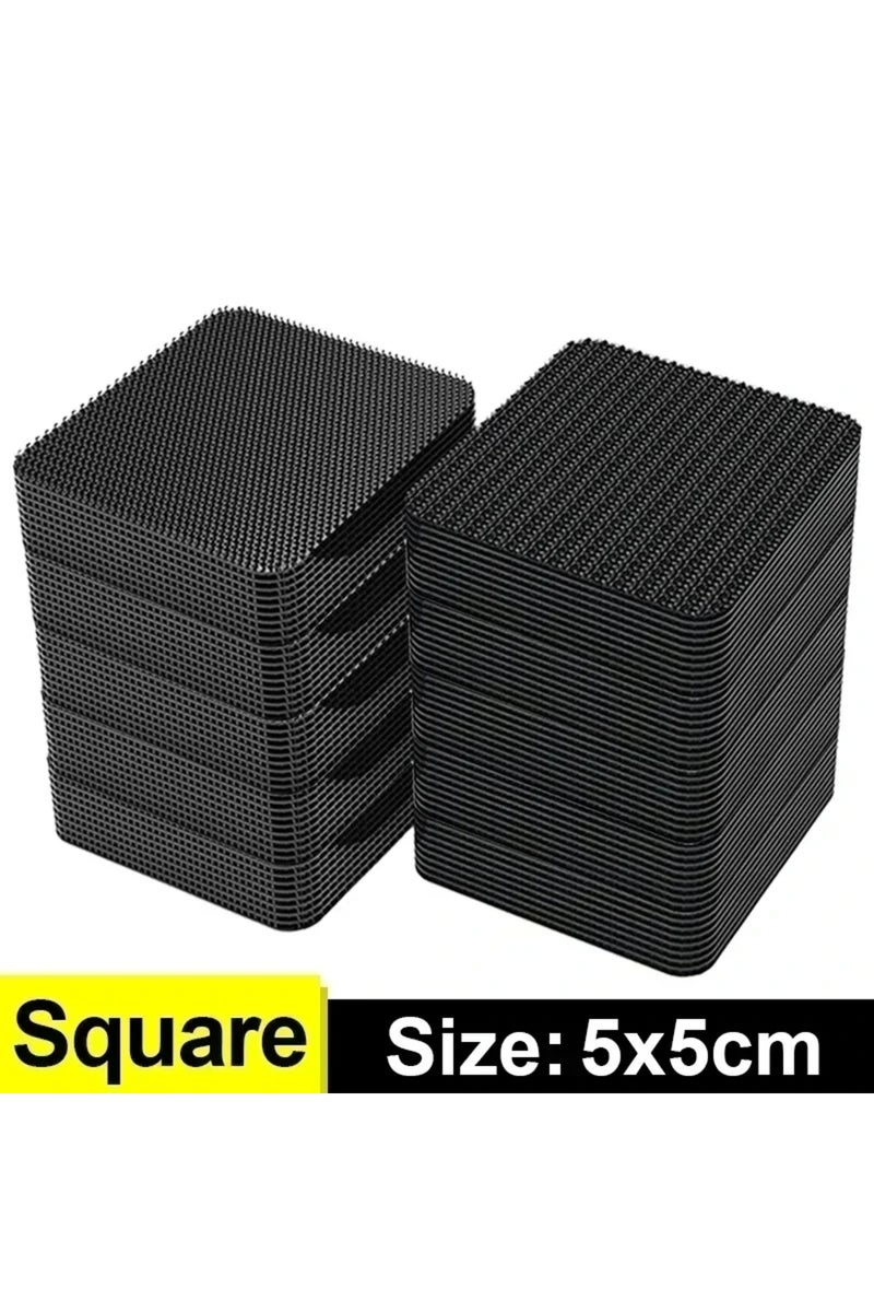 50pair Square Self Adhesive Fastener Tape Extra Strong Carpet Fixing Sticker Double Side Hook-and-lo