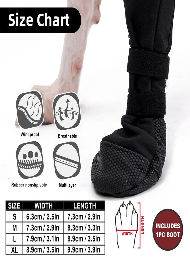 BECHANMIG Waterproof Dog Bootie for Injured Paw,Dog Wound Recovery Boot,Anti-Slip Dog Shoe Dog Paw Protector from Licking Wound_L - Image 4