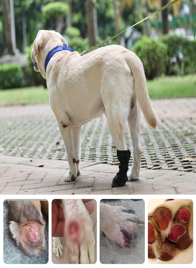 BECHANMIG Waterproof Dog Bootie for Injured Paw,Dog Wound Recovery Boot,Anti-Slip Dog Shoe Dog Paw Protector from Licking Wound_L - Image 3