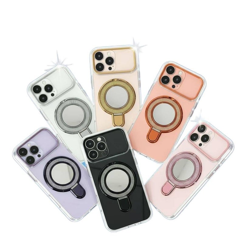 Acrylic MagSafe Case for iPhone 14 / 14 Plus / 14 Pro / 14 Pro Max with Drop Protection and Kickstand plus Shockproof plus Strong Magnetic plus Anti-Slip Grip in Multicolour - Image 1