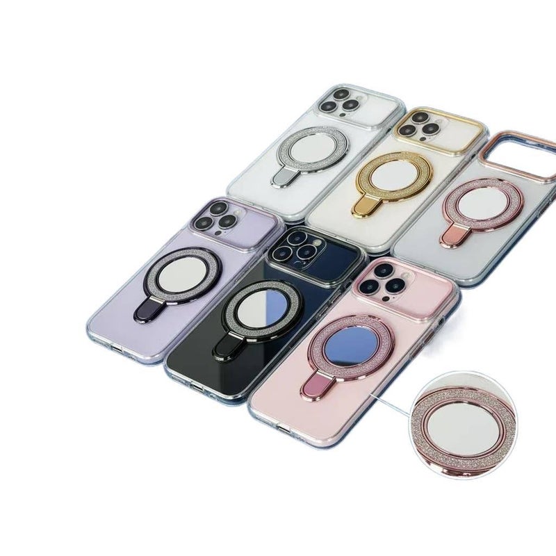 Acrylic MagSafe Case for iPhone 14 / 14 Plus / 14 Pro / 14 Pro Max with Drop Protection and Kickstand plus Shockproof plus Strong Magnetic plus Anti-Slip Grip in Multicolour - Image 2