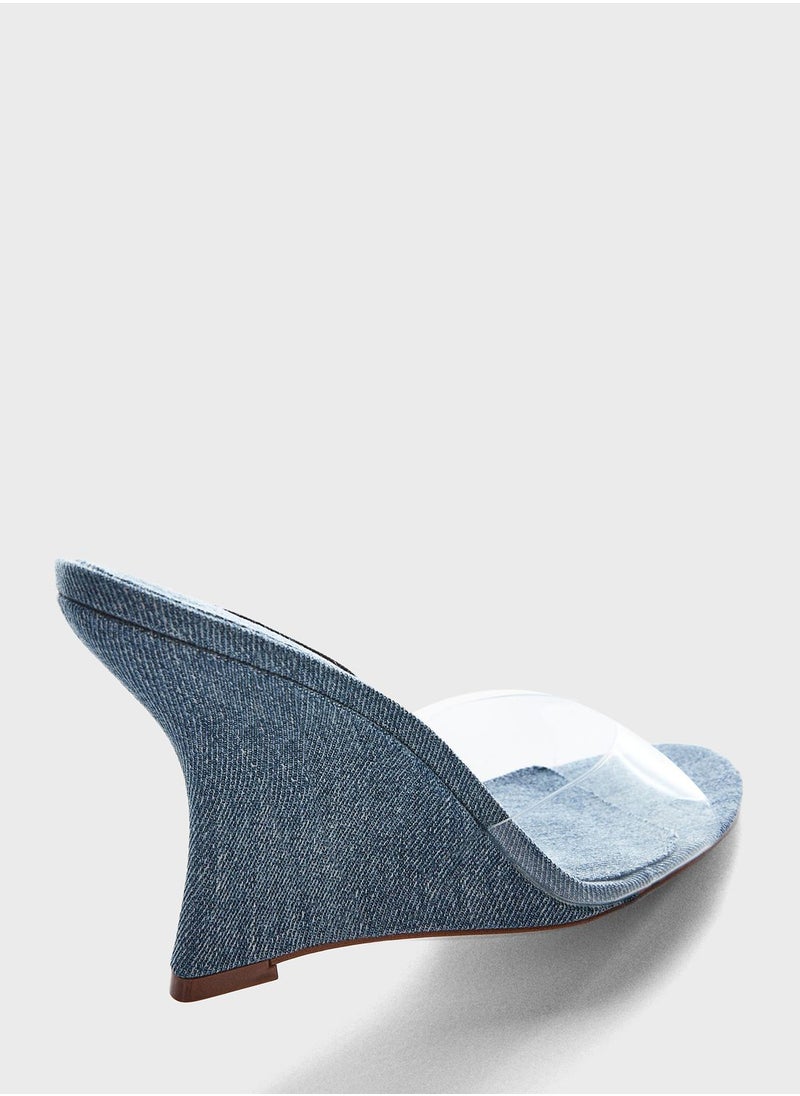MANGO - Rio Wedge Sandals - Image 1