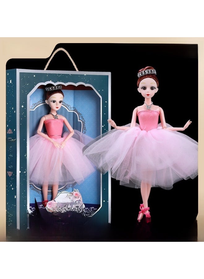 Children Heart Barbie Doll Gift Box Set Ballet Dance Girl Princess Training Organ Small Gift Children Toy-Height:Black Ballet - Image 1