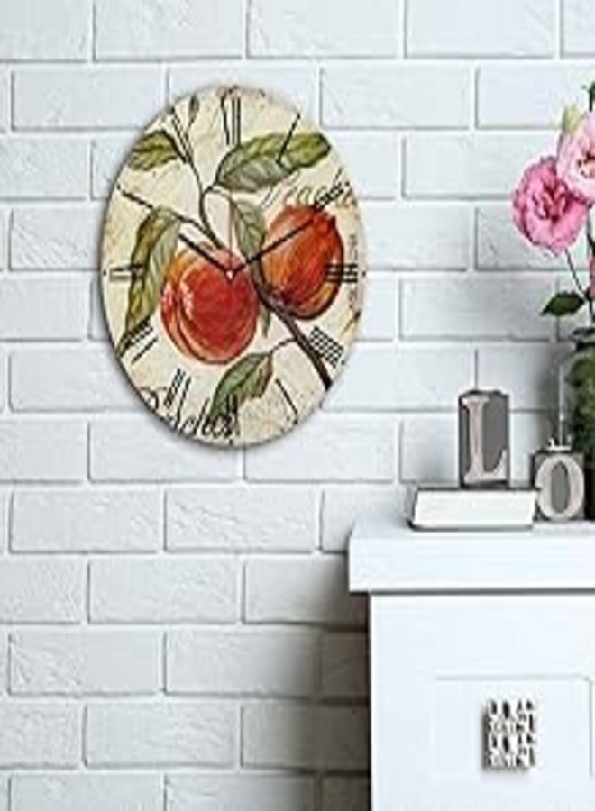 Home Art 238hma6156 Decorative Mdf Clock, Multi Color