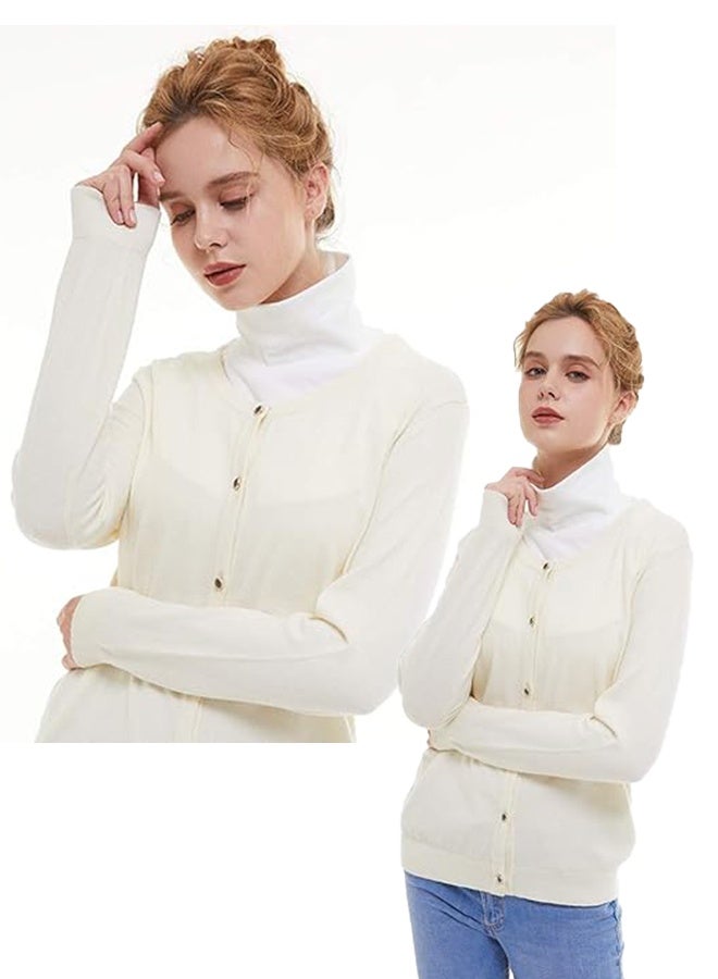 KANGLI 3 Pcs Fake Collar Detachable Turtleneck, Velvet Women's Mock Turtleneck Winter Collar Wrap for Women Girls - Image 3
