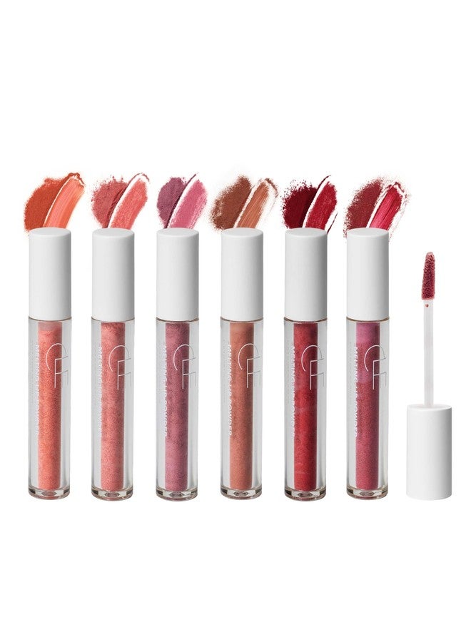 CLE Cosmetics Melting Lip Powder Mini Set of 6 - Lip Tint (Vegan, Cruelty Free, Paraben-Free) with Long-Lasting, Weightless Lip Stain, Usable on Lips, Eyes and Cheeks, Matte Finish, Travel Size - Image 1