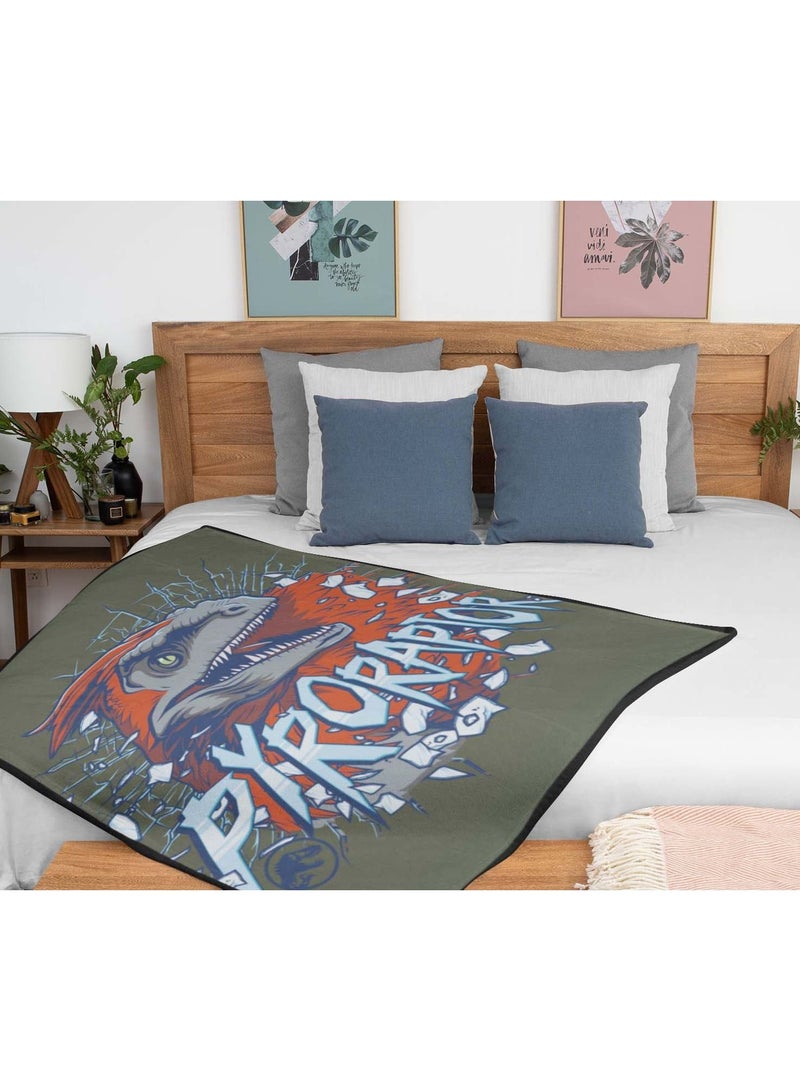 UNIVERSAL Universal Jurassic World Dominion Polar Fleece Blanket for Kids | All-Season, Ultra Soft, Fade Resistant (Official Universal Product)  - Image 4