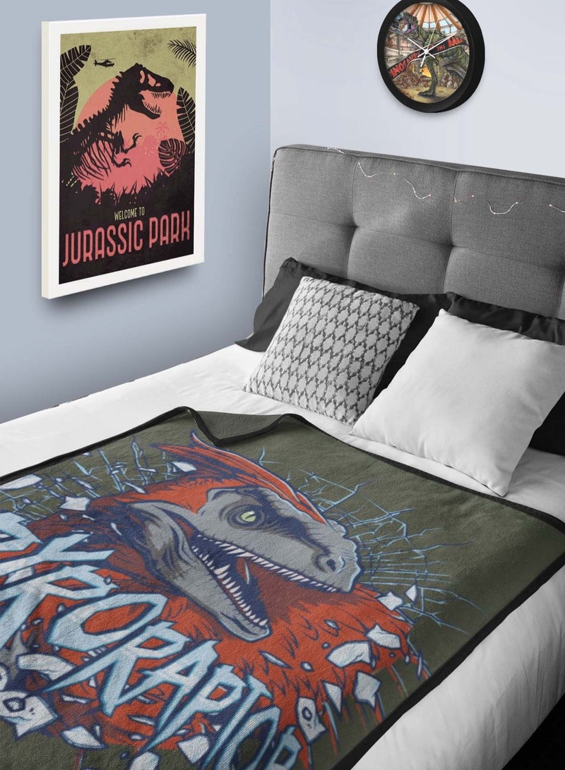 UNIVERSAL Universal Jurassic World Dominion Polar Fleece Blanket for Kids | All-Season, Ultra Soft, Fade Resistant (Official Universal Product)  - Image 1