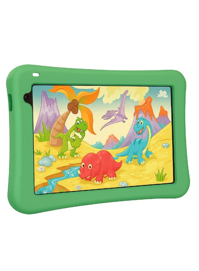 MODIO TAB Modio M796 Kids Tablet – 7 Inch HD Display, Android 13, 6GB RAM + 256GB Storage, 4000mAh Battery, Dual Camera, Single SIM, Cartoon Silicone Case (Green) - Image 3