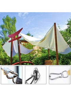 GNAFOTU Heavy Duty Sun Shade Sail Fixing Kit for Garden Triangle and Square, Rectangle 304 Stainless Steel Sun Shade Sail Fixing Hardware Accessories Kit  - Image 5