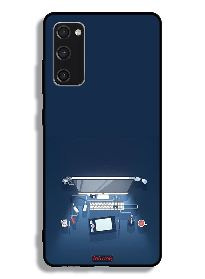 Tolwak Samsung Galaxy S20 FE Protective Case Cover Computer Desk Art - Image 2