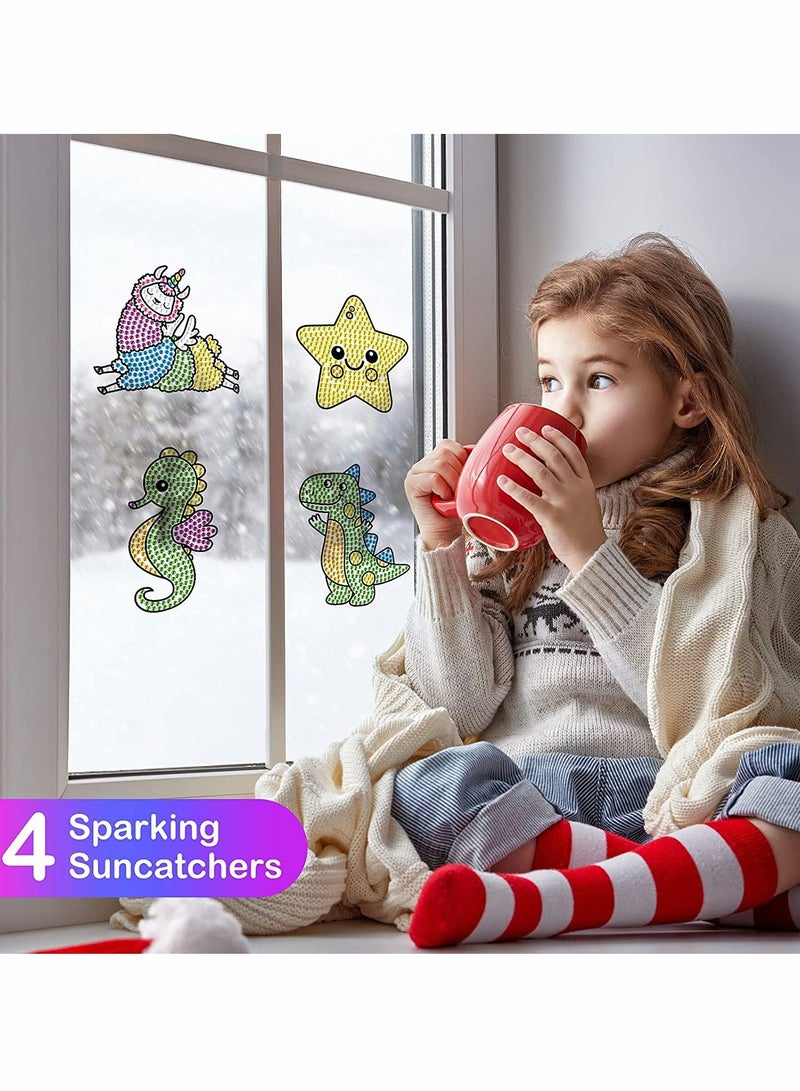 SYOSI Diamond Painting Kits for Kids, Fun DIY Mosaic Stickers by Numbers Kits, Creative Arts and Crafts Set, and Handmade Gift for Children - Image 4