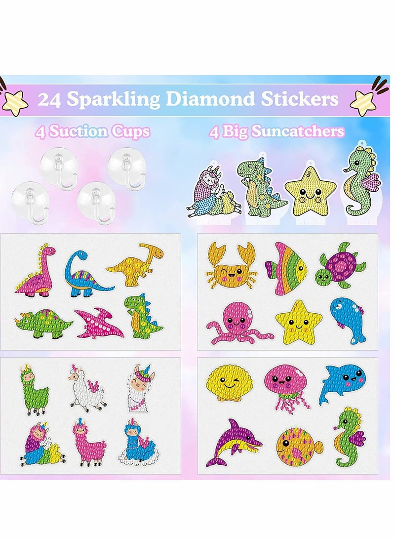 SYOSI Diamond Painting Kits for Kids, Fun DIY Mosaic Stickers by Numbers Kits, Creative Arts and Crafts Set, and Handmade Gift for Children - Image 5