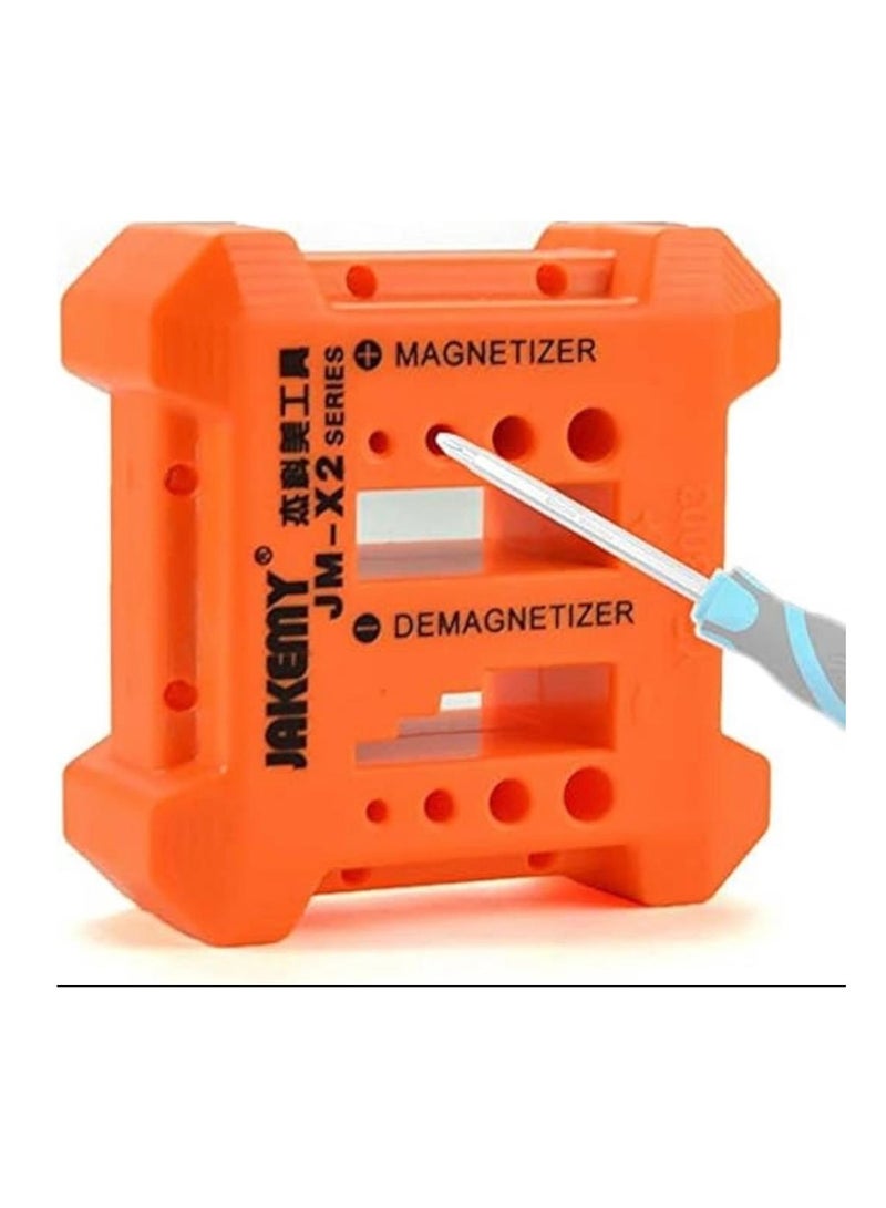 JAKEMY Magnetizer Demagnetizer Professional Tool Orange