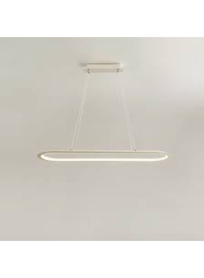 المفتاحة مصباح LED حديث معلق لغرفة الطعام والمطبخ - مصباح سقف بيضاوي بسيط معلق - ثريا موفرة للطاقة قابلة لتعديل الارتفاع لغرفة المعيشة والمكتب وديكور المنزل - Image 2