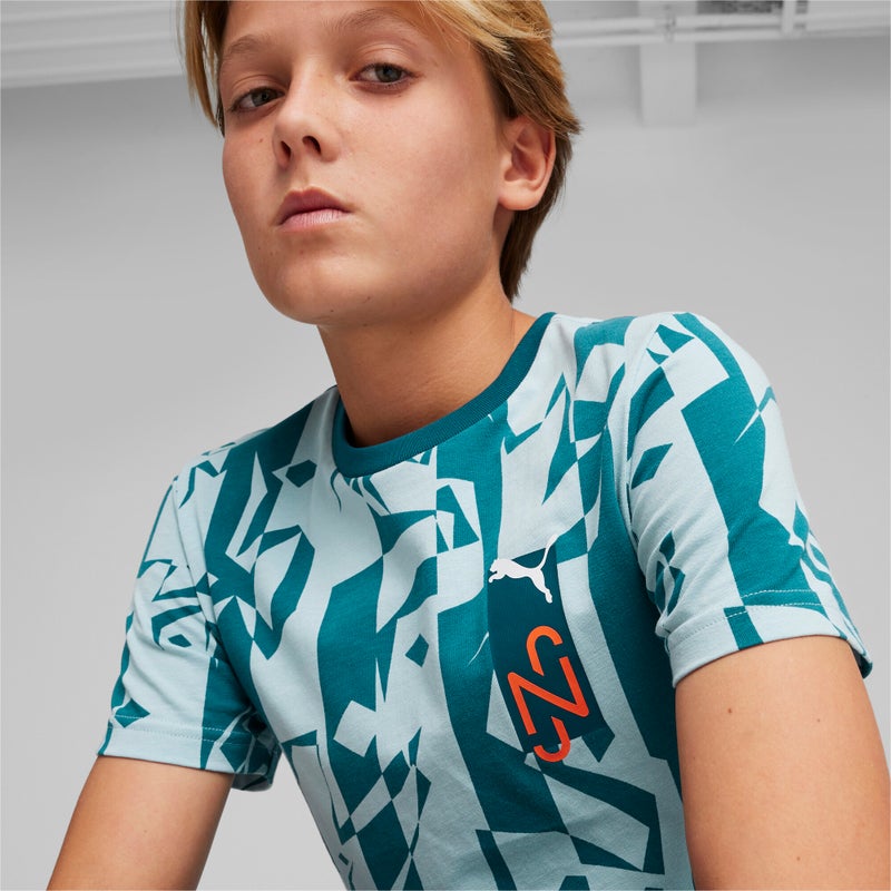 PUMA NEYMAR JR Creativity Youth Blue T-shirt - Image 2
