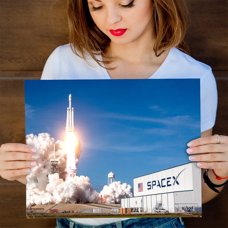 Make Em Laugh Astronomy Poster - SpaceX Rocket Launch v2-11x14 Unframed Art Print - Vintage Posters for Dark Academia  Space Poster for Astronomers and Space Exploration Enthusiasts - Image 4